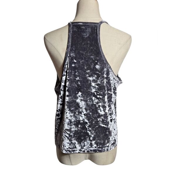 PINK Victoria's Secret Gray Y2K Velvet Logo Camisole - Picture 4 of 7